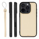 HANATORA iPhone16Pro ケース 本革 日本製 耐衝撃 スマホケース スマホ ストラップ 付き シュリンクカーフレザー ギフト マグネットなし ホワイト SPGJP-16Pro-White