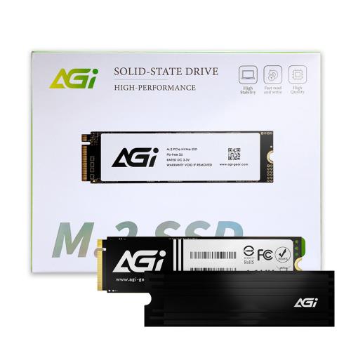 AGI AI828 2TB SSD NVMe M.2 PCIe Gen4×4 Type 2280 ヒートシンク搭載 PS5動作確認済み 最大転送速度7,400MB/s（読み込み・書き込み速度 7400/6700MBs）HMB 採用 SLC キャッシュ技術 内蔵SSD