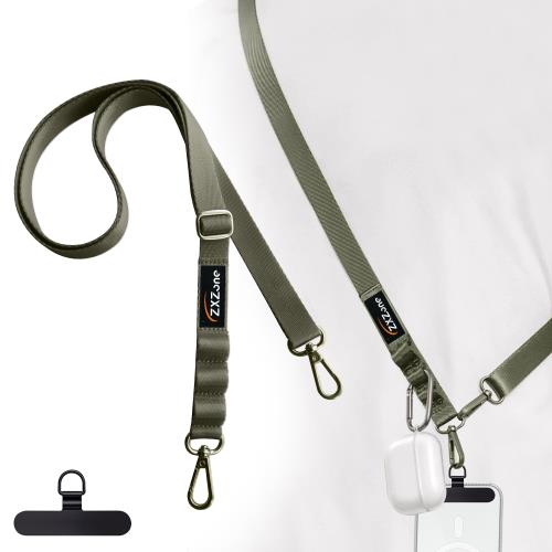 [ZXZone] スマホショルダー 斜めがけ首掛け肩掛け 携帯ストラップスマホストラップ 長い 160cm 幅 2cm 長さ調節可能 ストラップ 1本+タグパッチ1枚入り ショルダーストラップ ロング ネックストラップ スマホ用 パスケース 肩掛け 首かけ ブランド 紛失・落下・盗難防止 便利
