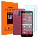 Seninhi 対応 らくらくスマートフォン F-53E ガラスフィルム ブルーライトカット + カメラレンズ保護 フィルム 2+2枚セット?旭硝子製 レンズカバー F-53E 強化ガラス 画面保護フィルム 硬度9H 高透過率 衝撃吸収 らくらくスマートフォンf53e 対応 スマホ ガラス保護フィルム