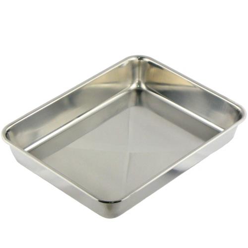 ナガオ 燕三条 角バット Mサイズ 26.7cm 下ごしらえ用 18-8ステンレス 18枚取 日本製