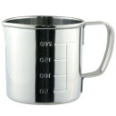 ナガオ 燕三条 計量カップ 200ml 18-8ステンレス 日本製 800200