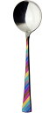 ナガオ -ニジ- スープスプーン 14.6cm 18-8ステンレス 多重発色 日本製