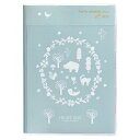 クツワ 手帳 HI! MY ZOO 家族手帳 2025年 B6 ウィークリー 北欧リース HZ040 2024年 12月始まり