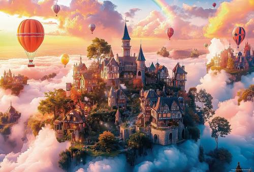 日本製ビバリー 1000ピース ジグソーパズル 天空の楽園（49×72） 1000-084