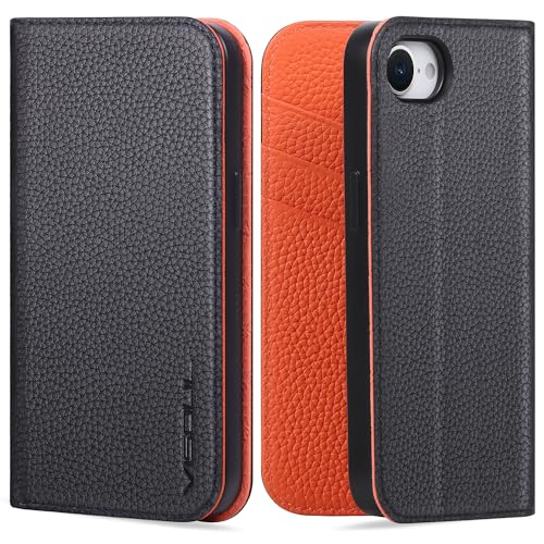 VISOUL iPhone16e 対応ケース 手帳型 本革 アイフォン16e 手帳型ケース レザー カード収納 携帯ケース ..