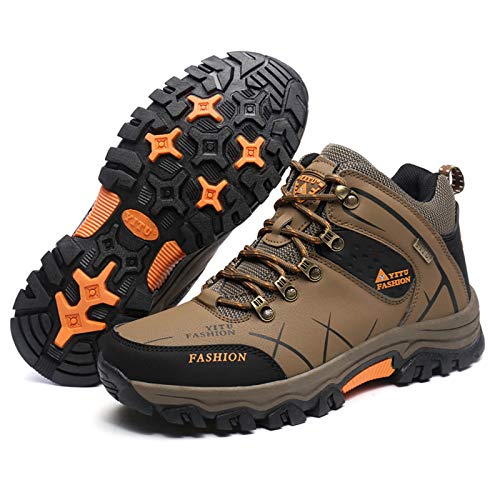[RDGO] トレッキングシューズ メンズ ハイキングシューズ トレッキングブーツ 登山靴 アウトドアシューズ 防滑 牛革 ローカット ウォーキングシューズ 防水 大きいサイズ 幅広 スニーカー
