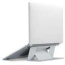 MOFT直営店ノートパソコンスタンド ノートPCスタンド 放熱穴付き 持ち運び簡単 折りたたみ式 超薄型 安定性 15°25°二段階調整可能 16インチまで対応 コンパクト PC/MacBook/ラップトップ/iPadタブレット に対応 パソコンスタンド 「貼り付け」(ミスティグレー)