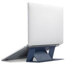 MOFT直営店ノートパソコンスタンド ノートPCスタンド 放熱穴付き 持ち運び簡単 折りたたみ式 超薄型 安定性 15°25°二段階調整可能 16インチまで対応 コンパクト PC/MacBook/ラップトップ/iPadタブレット に対応 パソコンスタンド 「貼り付け」(ディープブルー)