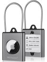 アルミニウム合金製PROfezzion AirTag ケース AirTag カバー ネームタグ付く 紛失対策 連絡方法を書くので荷物を取り戻るのが可能 荷物 スーツケース 外出 出張 旅行 飛行機用 金属製 360°全面保護 超耐衝撃 超耐久 ワイヤーリング ストラップ 切りにくい 泥棒防止 軽量小型