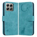 Rosbtib Xiaomi 14T Pro ケース 手帳型 月と星空 猫柄 xiaomi14t proケース かわいい 猫 ねこ シャオミ14Tプロ ケース ...