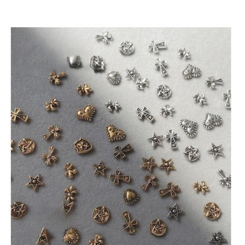 aninako 図柄ランダム／多柄ブラインドボックスパンクネイルアートチャーム ネイルパーツ メタルパーツ..