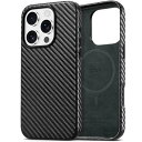 TUCCH iphone 16 Pro 対応 ケース PUレザー ワイヤレス充電対応 磁気充電可 アイフォン16プロ ケース 軽量 背面保護 滑り止め 指紋防止 カメラ保護 マグネット内蔵 あいほん16 Pro 携帯カバー (2024年発売 6.3インチ 5G アイフォーン16プロ 対応) ブラックカーボンファイバー