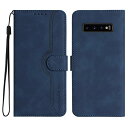 Gedurya Galaxy S10 Plus ケース 手帳型 SC-04L SC-05L ケース 帽子 シェイプ SCV42 ケース ギャラクシー s10 plus 手帳型 スタンド機能 マグネット式 Samsung Galaxy S10 Plus スマホケース 携帯カバー 財布型 - ブルー