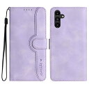 Gedurya Galaxy A54 5G ケース 手帳型 SC-53D ケース 帽子 シェイプ SCG21 ケース スタンド機能 ギャラクシー a54 5g ケース マグネット式 Samsung Galaxy A54 5G スマホケース 携帯カバー 財布型 - パープル