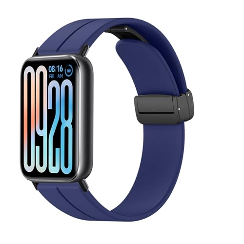 [SinRenn] バンド Xiaomi Smart Band 9 Pro/Band 8 Pro 対応 柔らかい シリコン製 弾力 交換バンド 磁気付き マグネットバックル ベルト サイズ調節可能 磁気開閉 軽量 柔軟なシリコン 交換ベルト ストラップ 男女通用 多色選択 コンパチブル Xiaomi Redmi Watch 4/Watch 5/M