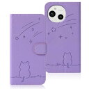 Rosbtib AQUOS sense9 ケース 手帳型 docomo SH-53E ケース 流れ星子猫 アクオスセンス9 ケース 可愛い 猫柄 ねこ aquosセンス9 ケース 財布型 耐衝撃 au SHG14 SH-M29 ケース 携帯カバー カード収納 AQUOS sense9 スマホケース オシャレ 軽量 耐久性 スタンド機能 PUレザー