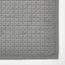 無印良品 洗いざらしの綿キルティングラグ ・こたつ下敷兼用・195×195cm・グレー 84671272