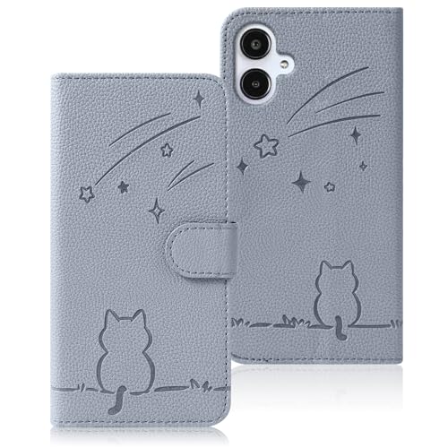 Rosbtib Galaxy A25 5G ケース 手帳型 日本版 docomo SC-53F ケース 流れ星子猫 ギャラクシーA25 ケース 手帳型 可愛い 猫柄 GalaxyA25 ケース 財布型 耐衝撃 携帯カバー カード収納 au SIMフリー対応 Samsung Galaxy A25 スマホケース オシャレ 耐久性 軽量 ギャラクシーA25
