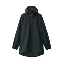 無印良品 紳士 透湿撥水防水テープ使いポケッタブルオーバーコート メンズ BI014A4A 黒 紳士S