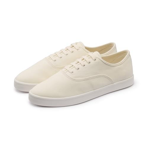 無印良品 婦人 柔らかい中敷を使用した 撥水キャンバススニーカー レディース EIB31A5S オフ白 22.0 cm