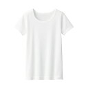 無印良品 さらっと綿 クルーネック半袖Tシャツ (キッズ) FFA04A3S オフ白 キッズ140 2枚セット