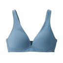 無印良品 婦人 ノンワイヤープランジブラジャー レディース FCH16A4A スモーキーブルー 婦人S