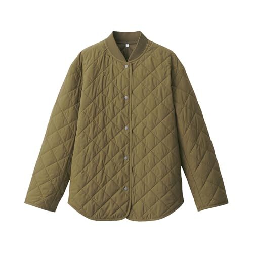 無印良品 婦人 洗える中わたキルティングジャケット レディース BD0YTA4A カーキ 婦人L