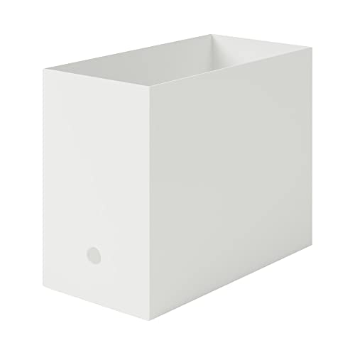 無印良品 ポリプロピレンファイルボックス・スタンダードタイプ・ワイド・A4用・ホワイトグレー 約幅15×奥行32×高さ24cm 38907602のサムネイル