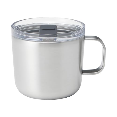 無印良品 目盛り付き 保温保冷 蓋付きマグカップ シルバー 250mL 84334610