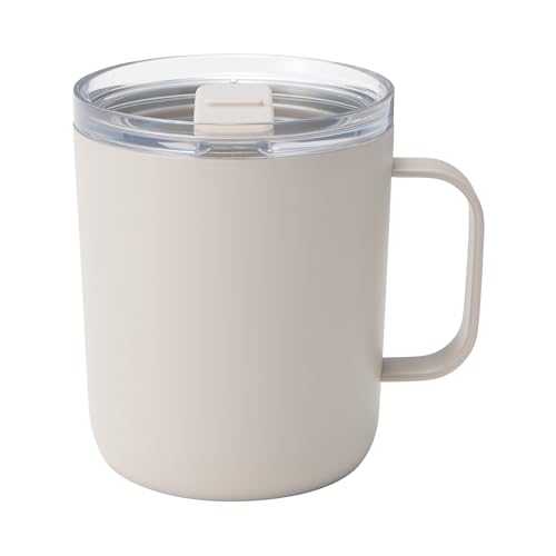 無印良品 目盛り付き 保温保冷 蓋付きマグカップ グレーベージュ 400mL 84334665