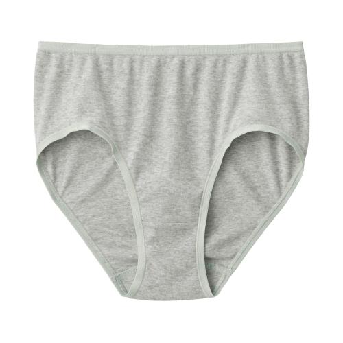 無印良品 婦人 フライス編みハイライズショーツ レディース FCE28A5A グレー 婦人S