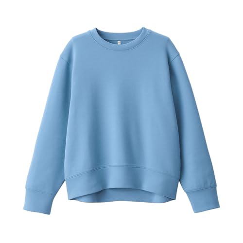 無印良品 婦人 二重編みスウェットシャツ レディース BB2R4A4A サックスブルー 婦人S