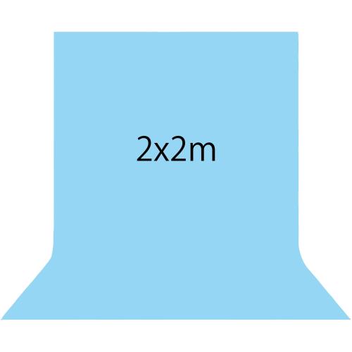 Kate 2x2m 青い背景 水色 背景紙 肖像写真 子供の写真 ポートレート 背景 写真スタジオ 撮影用 背景布 ..