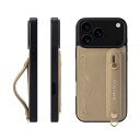 HANATORA iPhone用 17ProMax ケース 本革 耐衝撃 背面ベルト カードポケット スマホケース スマホ スタンド機能 ネック ストラップ 付...