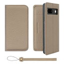 HANATORA Google Pixel 7a ケース 手帳型 本革 スマホケース スマホ スタンド ストラップ 付き シュリンクカーフレザー ギフト ベルト...
