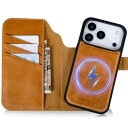 VISOUL iPhone 17 Pro 対応 ケース 手帳型 本革 アイフォン17 プロ 手帳型ケース MagSafe対応 スマホケース レザー カード収納 ...