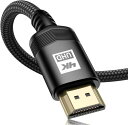 4K HDMI ケーブル 1m HDMI 2.0規格ハイスピード HDMI Cable 4K 60Hz/2K 144Hz/3840p/2160p UHD 3D HDR /18gbps高速イーサネットARC hdmi ケーブル - 対応 パソコンの画面をテレビに映す Apple TV,PS5/PS4/PS3, PC など適用 (黒)