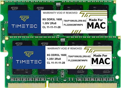 Fleume㤨Timetec 16GB KIT(2x8GB Apple DDR3L 1600MHz бEarly/Mid/Late Mac Book Pro(2011-2012iMac(2011-2015Mac Mini(2011-2012 MAC SODIMM RAMפβǤʤ7,174ߤˤʤޤ