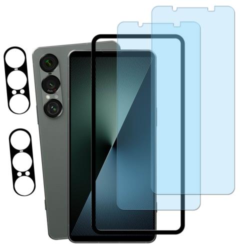 KPNS �֥롼�饤�ȥ��å� ���饹�ե����Xperia 1 VII SO-51F / XQ-FS44 �� (2��)���饹�ե���� + (2��)�����ե����+���������դ� ���ܰ��˻��Ǻ���� ���� �ݸ�ե���� ������ݸ� ��󥺥��С� �б�