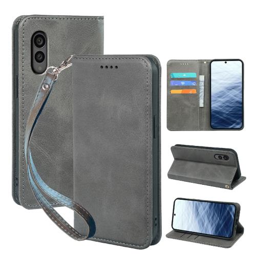 対応 arrows Alpha F-51F 用の ケース 手帳型 アローズAlpha f51f スマホケース 職人仕様 手縫い革ケース 手帳スタンド機能付き 財布型 360度保護 耐衝撃 カード収納 レザー 多機能 ベルトループ付き‌ おしゃれ 携帯カバー ライトグレー XNWF51FPG