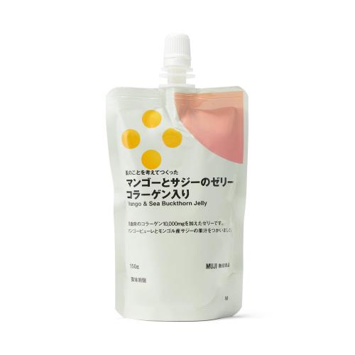 無印良品 肌のことを考えてつくった マンゴーとサジーのゼリー コラーゲン入り 150g 83897314