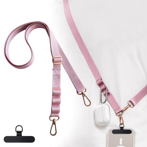 [ZXZone] スマホショルダー 斜めがけ首掛け肩掛け 携帯ストラップスマホストラップ 長い 160cm 幅 2cm 長さ調節可能 ストラップ 1本+タグパッチ1枚入り ストラップ ショルダーストラップ ロング ネックストラップ スマホ用 パスケース 肩掛け 首かけ ブランド 紛失・落下・盗