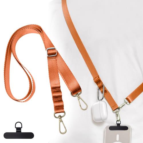 [ZXZone] スマホショルダー 斜めがけ首掛け肩掛け 携帯ストラップスマホストラップ 長い 160cm 幅 2cm 長さ調節可能 ストラップ 1本+タグパッチ1枚入り ストラップ ショルダーストラップ ロング ネックストラップ スマホ用 パスケース 肩掛け 首かけ ブランド 紛失・落下・盗