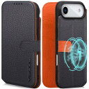 VISOUL iPhone Air 対応 ケース 手帳型 本革 アイフォン エア 手帳型ケース MagSafe対応 スマホケース レザー カード収納 携帯カバー...