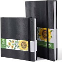Ohuhu スケッチブック マーカー用画用紙 厚口 a4・正方形 200gsm 210*210mm/210*297mm アルコールマーカー スケッチブック オフ...
