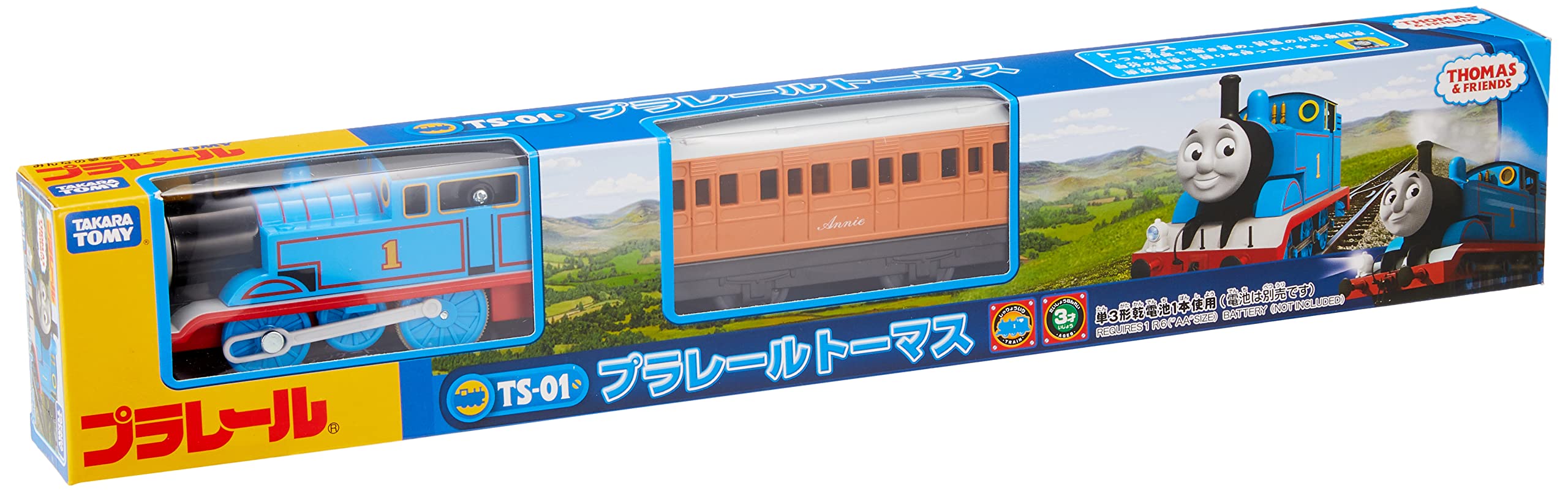 タカラトミー 『 プラレール トーマス TS-01 トーマス 』 電車 列車 おもちゃ 3歳以上 玩具安全基準合格 STマーク認証 PLARAIL TAKARA TOMY