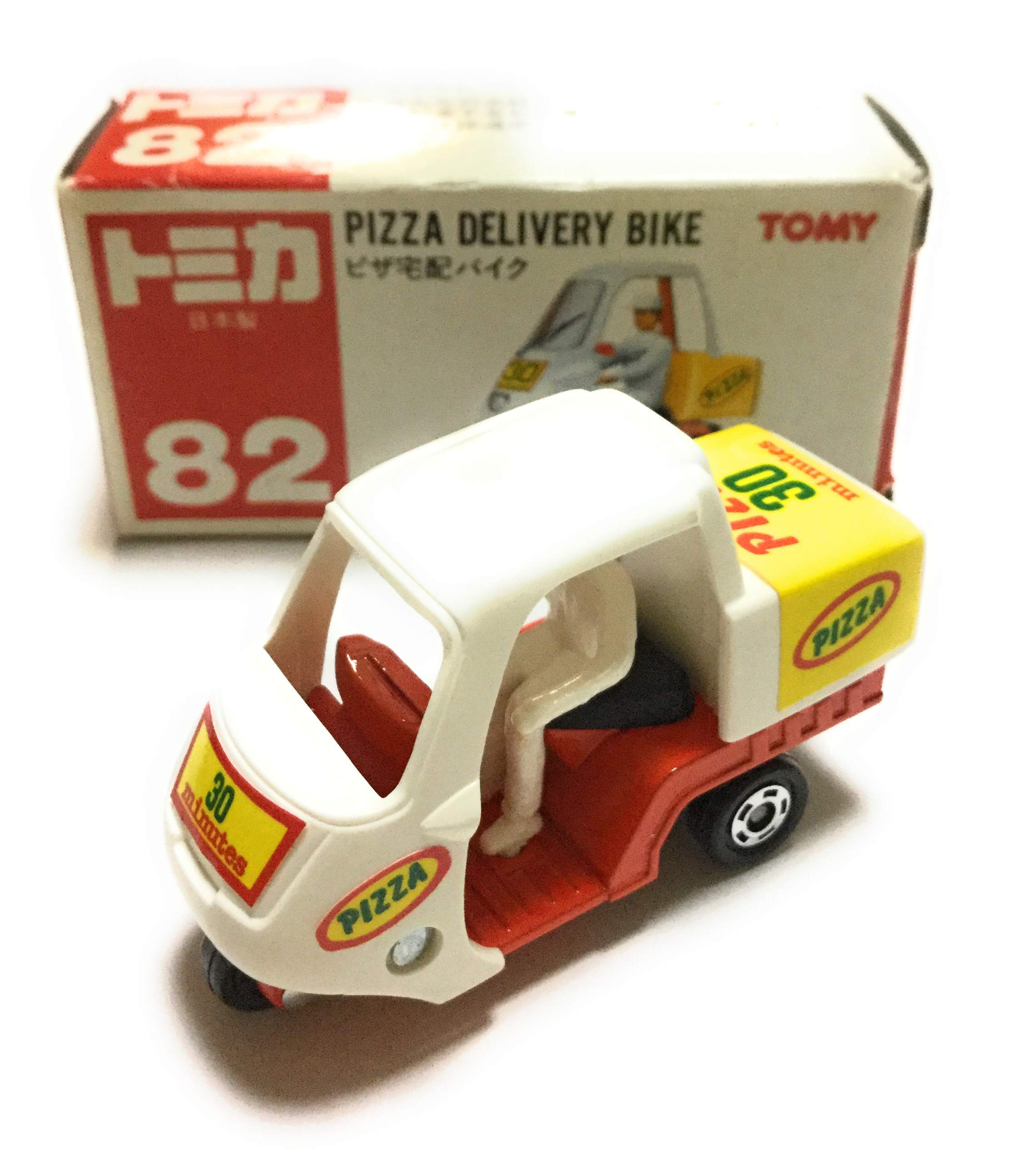 トミカ　82　ピザ宅配バイク　PIZZA DELIVERY BIKE 人形付