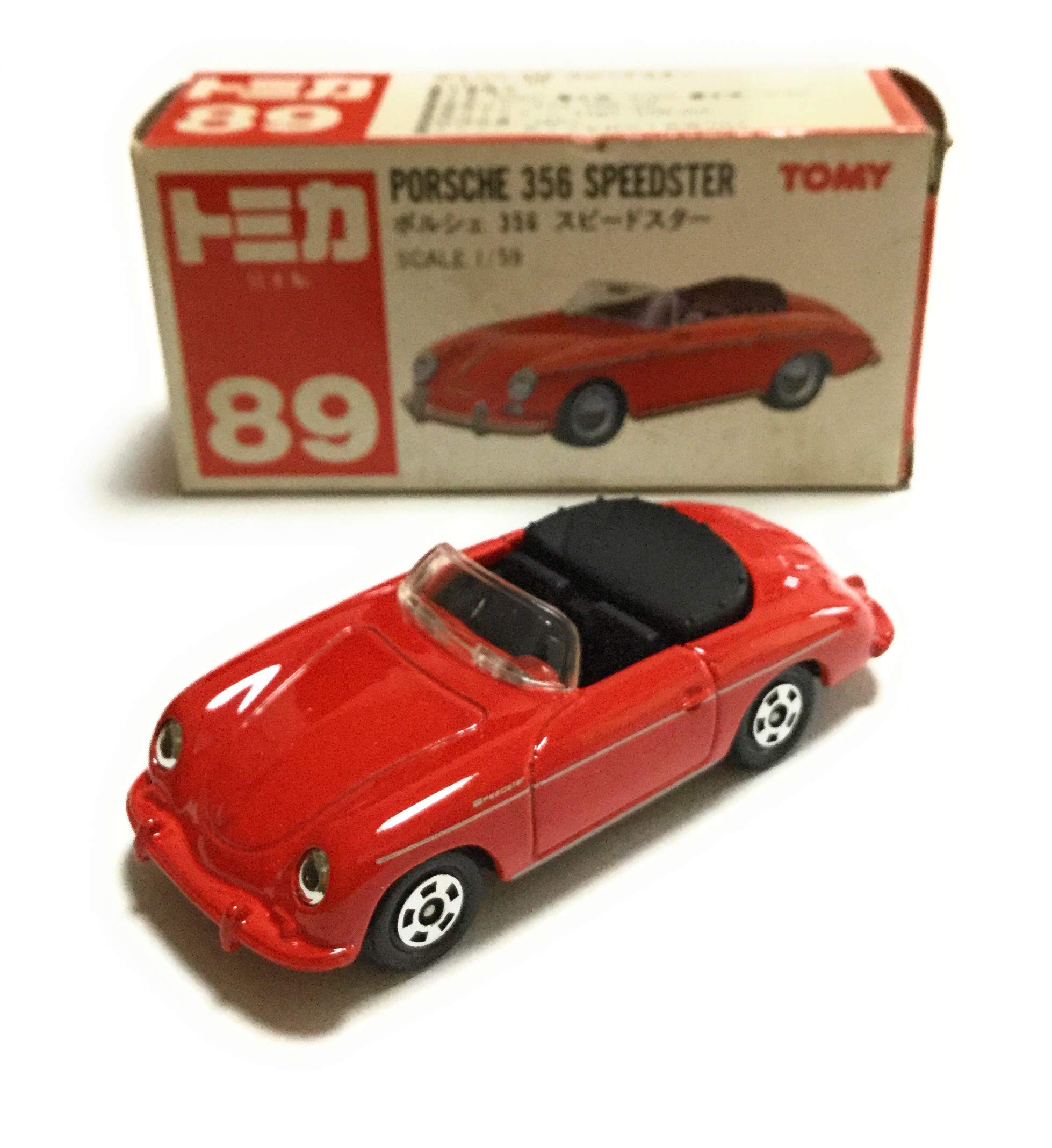 トミカ 89 ポルシェ356 スピードスター 1/59 赤 サック箱