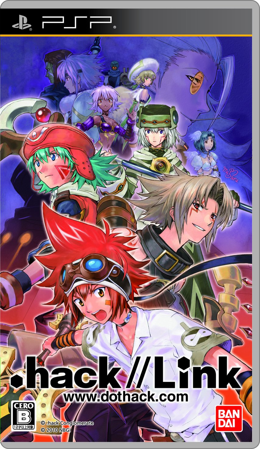 .hack//Link 絶対包囲パック(DVD「.hack//historical Disc」 Blu-ray「.hack//re-birth Disc」 設定図録「旧約碑文」 設定図録「新約碑文」同梱) - PSP